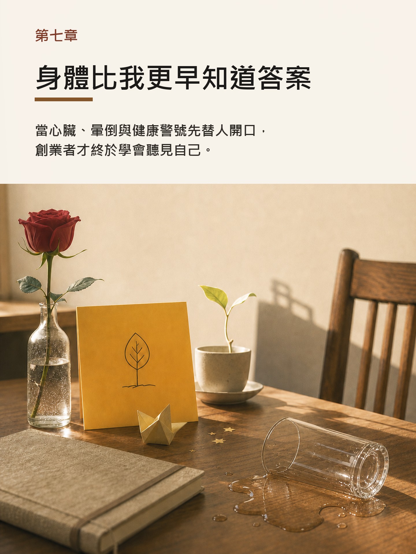 第七章〈身體比我更早知道答案〉章節頁預覽。